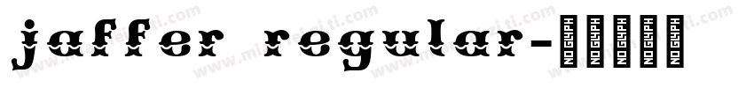 jaffer regular字体转换